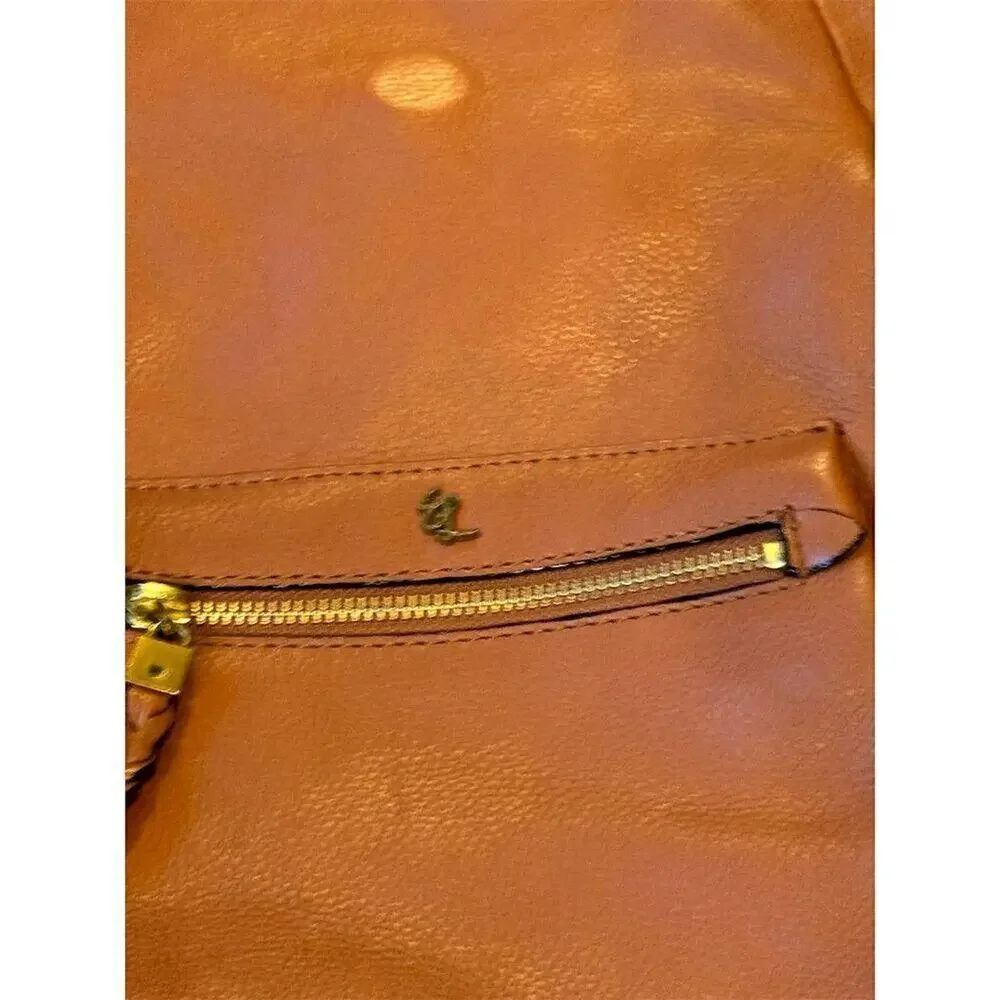Elliott Lucca Vivien Large Brown Leather Hobo Bag Women's Shoulder Handbag